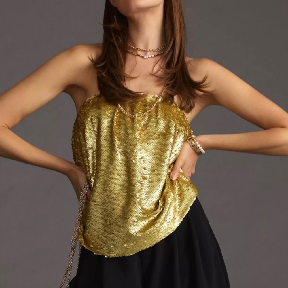 Sequin Tube Top